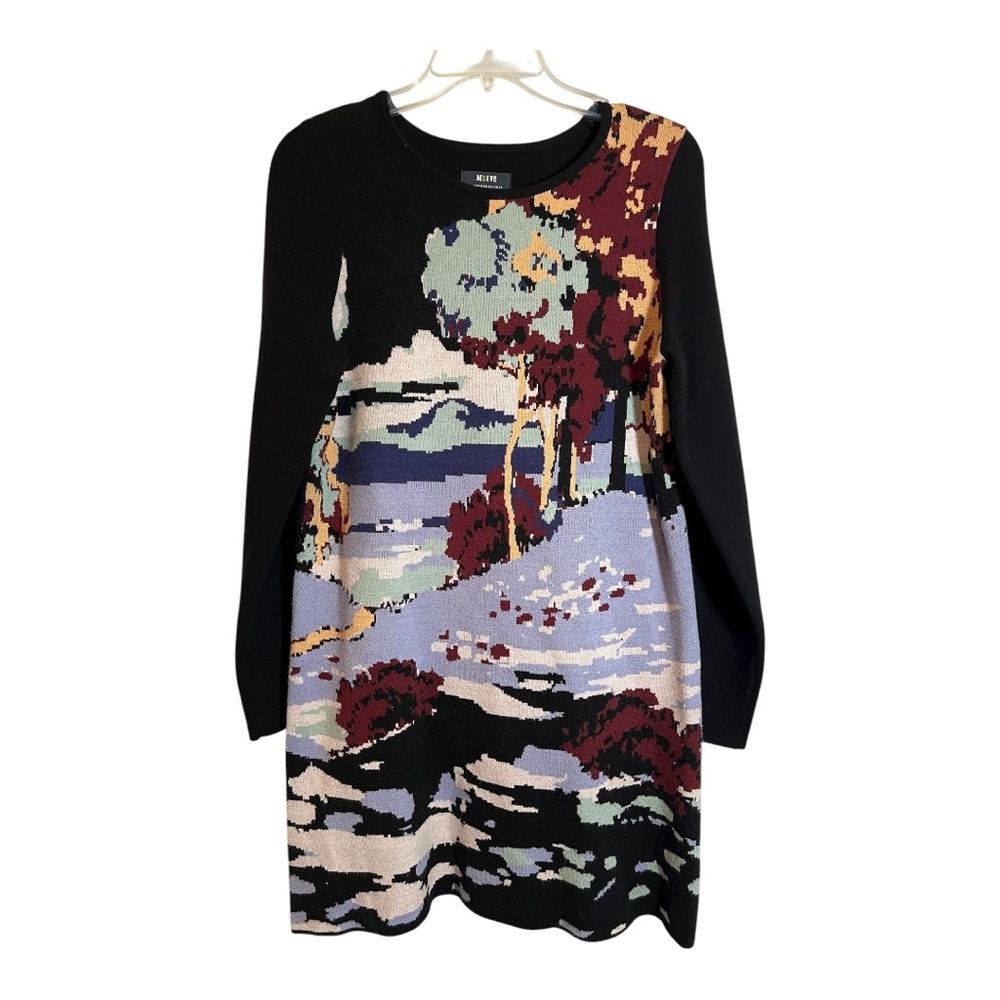 Maeve Anthropologie Scenic Woodland Winter Sweater Dress Size Small